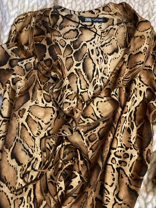 Zara Tops - Zara Animal-Print blouse.